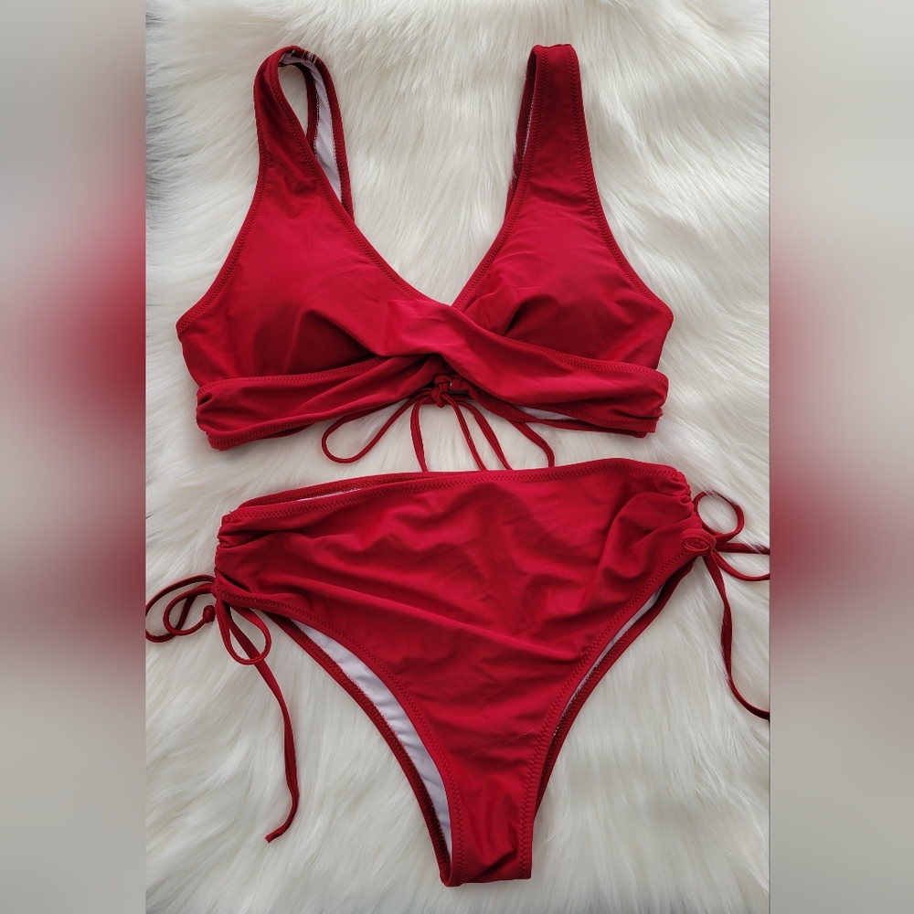 Beachsissi Red Swimsuit Bikini